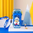 thumbnail image 1 of Botella de agua para niños con buen sellado, forma cuadrada única, patrones de dibujos animados, taza de agua con pajita, 280 ml, n.° 4, 1 of 1