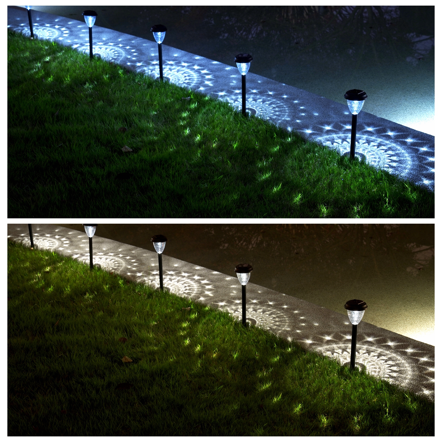 ExcMark Solar Pathway Lights 10-Pack Cool White photo 5