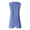 thumbnail image 5 of Bigersell Boho Dresses Women's Dress Summer Dresses for Women Beach Solid Color Tshirt Dress Sleeveless Casual Loose Tank Dress Big & Tall Bodycon Dress Style 974, Female Above Knee Dresses Blue XL, 5 of 5