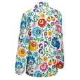 thumbnail image 5 of Polish Folk Art Floral Pattern Long Sleeve Blouse Woman Streetwear Casual Shirts Summer Oversize Woman Streetwear Clothing Birthday Present, 5 of 7