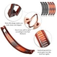 thumbnail image 4 of Pebbuoy 3/6 Pieces Banana Clip Women Classic Hair Comb Set with Rotating End Easy to Use Banana Combs Hair Accessories for Thick Straight Curly Hair, 4 of 7