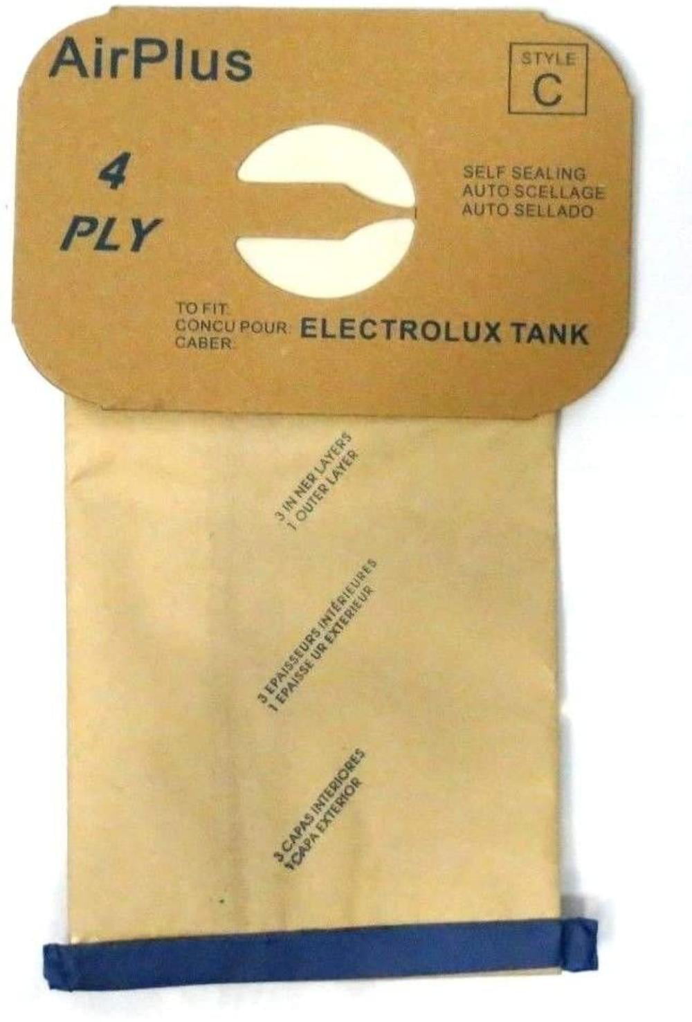 Electrolux Style C Vacuum Bag Canister Vac Type Tank Multi Filter 4-ply 