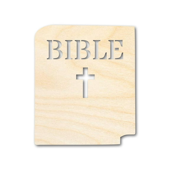 Unfinished Wood Bible Shape 42" / 3/4"