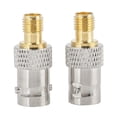 thumbnail image 2 of 2pcs BNC Female to SMA Female Type RF Connector Coaxial Adapter Test Converter, 2 of 11