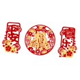 thumbnail image 4 of Pegatinas de pared de año Nuevo Chino, calcomanías para decoración del hogar, Festival de Primavera Chunlian para restaurante, celebración, Estilo C, 4 of 8