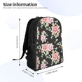 thumbnail image 4 of Fotbe Rose Flowers Travel Laptop Backpack, Business Slim Sturdy Laptops Backpack, Water Resistant College School Computer Bag Gift for Men & Women Fits 15.6 Inch Notebook, 4 of 8