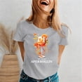 thumbnail image 2 of DHFJKG Womens Summer Top Casual Short Sleeve T Shirt Graphic Print Crew Neck Relaxed Fit Tee Everyday Wear Outdoor Activities Stylish Tops, 2 of 4