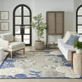 thumbnail image 3 of Nourison Aloha Indoor/Outdoor Blue/Grey 6' x 9' Area Rug, (6x9), 3 of 10