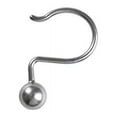 thumbnail image 2 of Utopia Alley Shower Hooks - Shower Curtain Rings for Bathroom - Rust Proof Shower Curtain Hooks for Shower Curtain or Liner - Set of 12, Brushed Nickel, 2 of 10