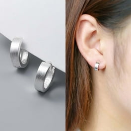 925 Sterling Silver Earrings Small Chunky Silver Earrings for