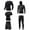 Dark Gray, variant on Men Compression Workout Set 5 PCS Quick Dry Shirt Pants Shorts Tights Hoodie Jacket Clothes for Gym Outdoor Sports Running Indoor Fitness