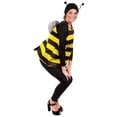 thumbnail image 3 of FASHOFT Unisex Cute Bee Halloween Costumes Full Body Jumpsuit Cosplay Outfit Animal Theme Party Stage Performance Fancy Dress Up Halloween Costume L, 3 of 5