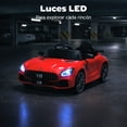 thumbnail image 4 of Carro Eléctrico Montable YEI Rojo Control Remoto Luces LED Bluetooth Puertas Abatibles, 4 of 8