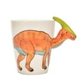 thumbnail image 1 of Taza de cerámica con forma de dinosaurio de 400 ml, bonita taza de oficina, taza de desayuno, 1 of 12