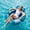 Blue Tropical, variant on Joyfy Inflatable Pool Float Lounger with Backrest, Air Sofa Floating Chair with Handle and Cup Holder, Summer Pool Floaties Rafts Lounger for Adult & Kids