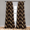 thumbnail image 2 of Abstract Window Curtains, Vintage Marble Style Artwork of Shades and Hues Grunge Design Print, Lightweight Decor 2-Panel Set with Rod Pocket, Pair of - 28"x63", Camel Eggshell Off White, by Ambesonne, 2 of 3