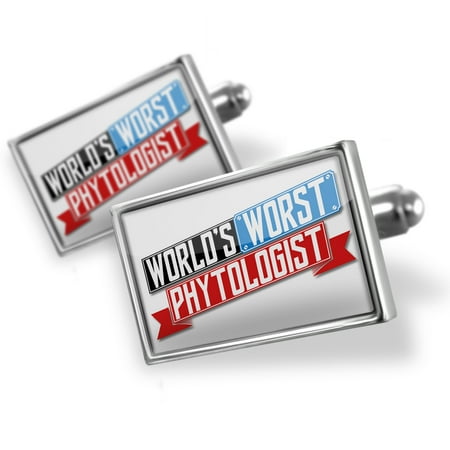 Cufflinks Funny Worlds worst Phytologist - NEONBLOND