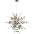 thumbnail image 5 of 6 Light Polished Chrome Pendant Chandelier with Chrome Discs & Glass Discs Shade, 5 of 5