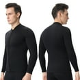 thumbnail image 2 of REALON Wetsuit Jacket Men Wet Suit Top 2mm Neoprene Long Sleeve Shirt Swimsuit for Diving Swimming Surfing Diving, 2 of 10