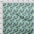 thumbnail image 3 of oneOone Silk Tabby Light Mint Green Fabric Tropical Leaf Sewing Material Print Fabric By The Yard 42 Inch Wide, 3 of 5