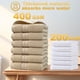 thumbnail image 4 of Toallas, toallas de baño, juego de 6 toallas de colores combinados, suaves y muy absorbentes, de 400 g/m², para baño, gimnasio, ducha, hotel y spa., 4 of 5
