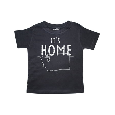 

Inktastic It s Home- State of Washington Outline Distressed Text Gift Toddler Boy or Toddler Girl T-Shirt