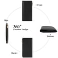 thumbnail image 3 of GOIACII Wallets for Women RFID Blocking Ultra Slim Real Leather Credit Card Holder Clutch, 3 of 9
