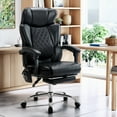thumbnail image 5 of EOP Massage Office Chair with Heat and 6 Vibration Points, 500LBS Big and Tall Executive Office Chair with Adjustable Headrest, Ergonomic Computer Desk Chair with Footrest, Black, 5 of 10