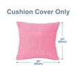 thumbnail image 5 of PiccoCasa Plush Throw Pillow Cover Fluffy Cushion Cover Pink 24" x 24", 5 of 8