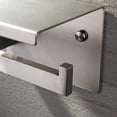 thumbnail image 5 of XISOBO Porte-Rouleau de Toilette avec Étagère en Acier Inoxydable Sans Perçage Auto-Adhésif Ou Mural, 5 of 5