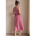 thumbnail image 2 of Ellos Plus Size Ribbed Bodice Knit Empire Midi Dress, 2 of 2