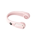 thumbnail image 1 of Cateissary Ventilador para colgar en el cuello con pantalla LED Ventiladores de enfriamiento de aire manos libres ajustables USB Usable Personal Electrodomésticos Rosa, 1 of 6