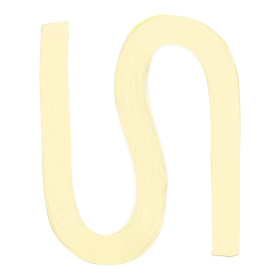 120pcs Quilling Strips Paper 10mm 54cm Origami Paper Quilling Strip for Art DIY Craft Christmas, Pale Yellow