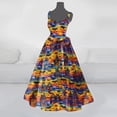 thumbnail image 2 of Halloween pour Femmes Robe Évasée Imprimée Sans Manches Tunique Invité de Mariage Robe de Soirée Formelle Tenue Élégante, 2 of 3