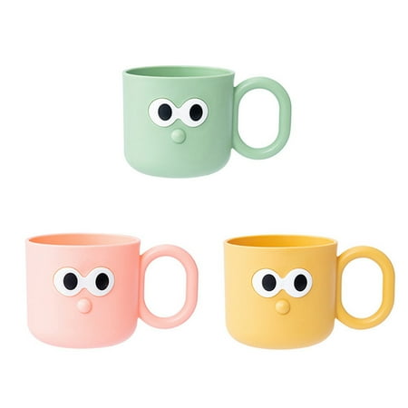 

Baywell Cute Cartoon Water Cup Ins Home Plastic Water Cup with Handle Coffee Cold Drink Cup Summer Water Cup