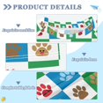 thumbnail image 2 of FORMRS Boys Rash Guard Short Sleeves Swim Shirt Quick Dry UPF 50+ Sun Protection, Sizes 3-12T, Christmas Dog Paws Pattern, 2 of 6