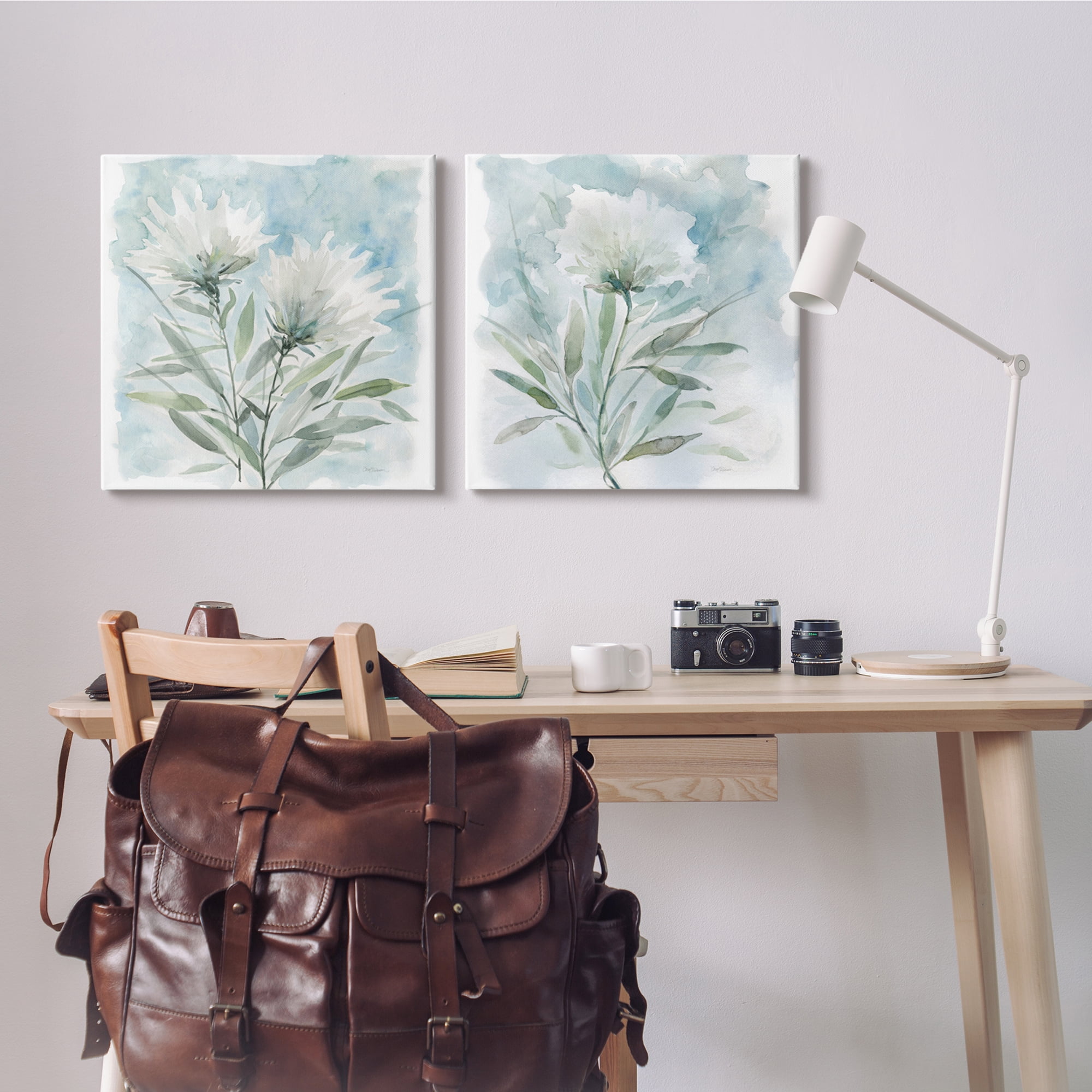 Stupell Industries Soft Spring Flower Still Life White Watercolor Florals, 24 x 24, Design by Carol Robinson