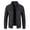 Black, variant on LoyisViDion Mens Zip Up Knitted Cardigan Thick Sweater Stand Collar Fleece Lined Warm Silver 14(XXXL)
