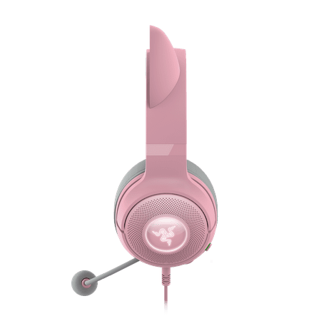 Razer - Kraken Kitty V2 Wired Gaming Headset with Chroma RGB Lighting - Quartz