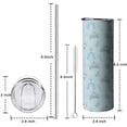 thumbnail image 5 of 20oz Princess Pattern Skinny Tumblers Stainless Steel Tumbler with Lid and Straw,Vacuum Insulated Double Wall Travel Tumbler Cups with Cleaning Brush for Coffee,Tea, 5 of 6
