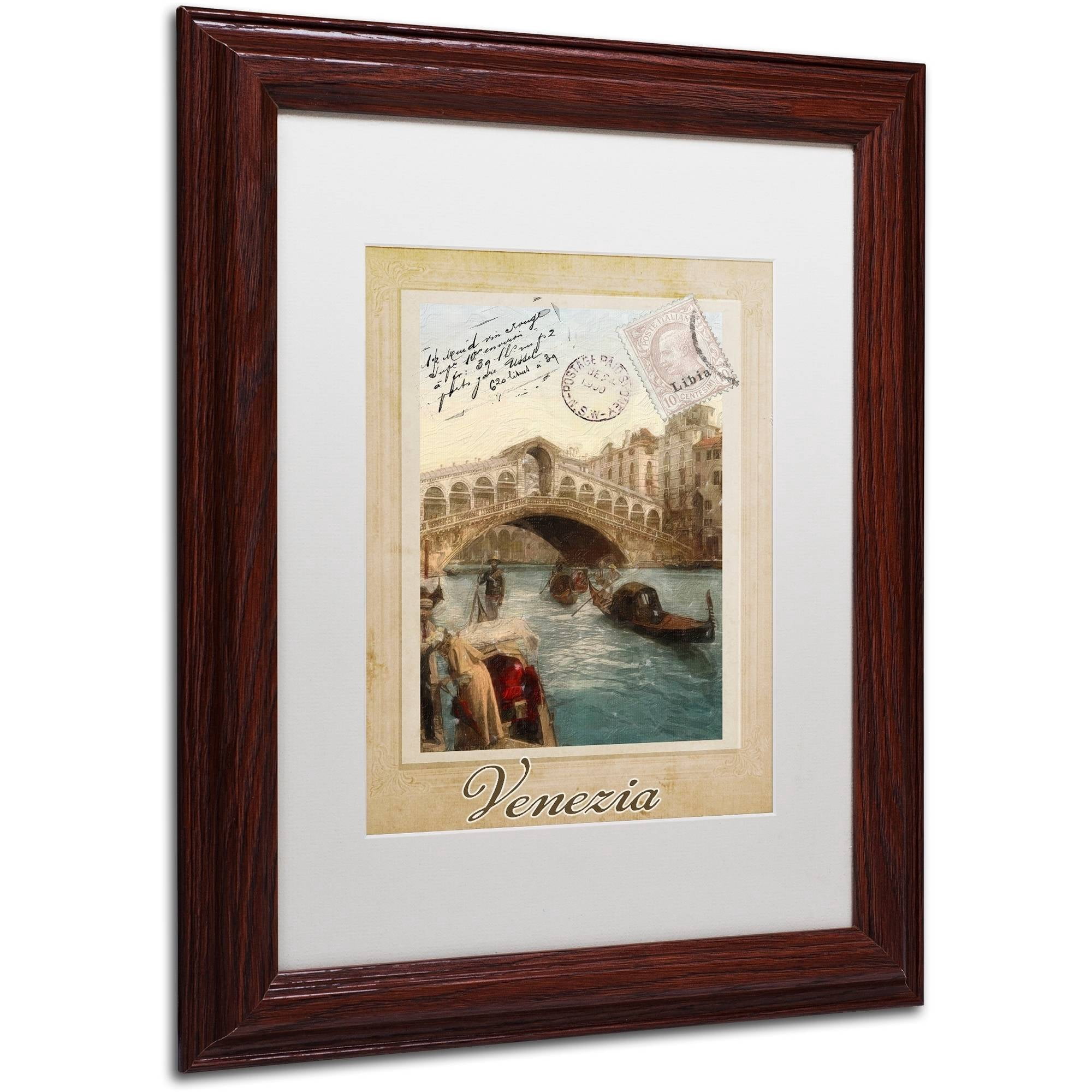 Trademark Fine Art "European Vacation I" Canvas Art by Color Bakery White Matte, Wood Frame