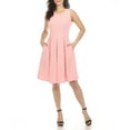thumbnail image 2 of White Mark Women's Fit and Flare Skater Dress, 2 of 6