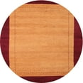 thumbnail image 1 of Ahgly Company Indoor Round Contemporary Dark Orange Abstract Area Rugs, 5' Round, 1 of 6