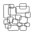 thumbnail image 4 of Elara Silver Curved Square Abstract Wall Decor, 4 of 4