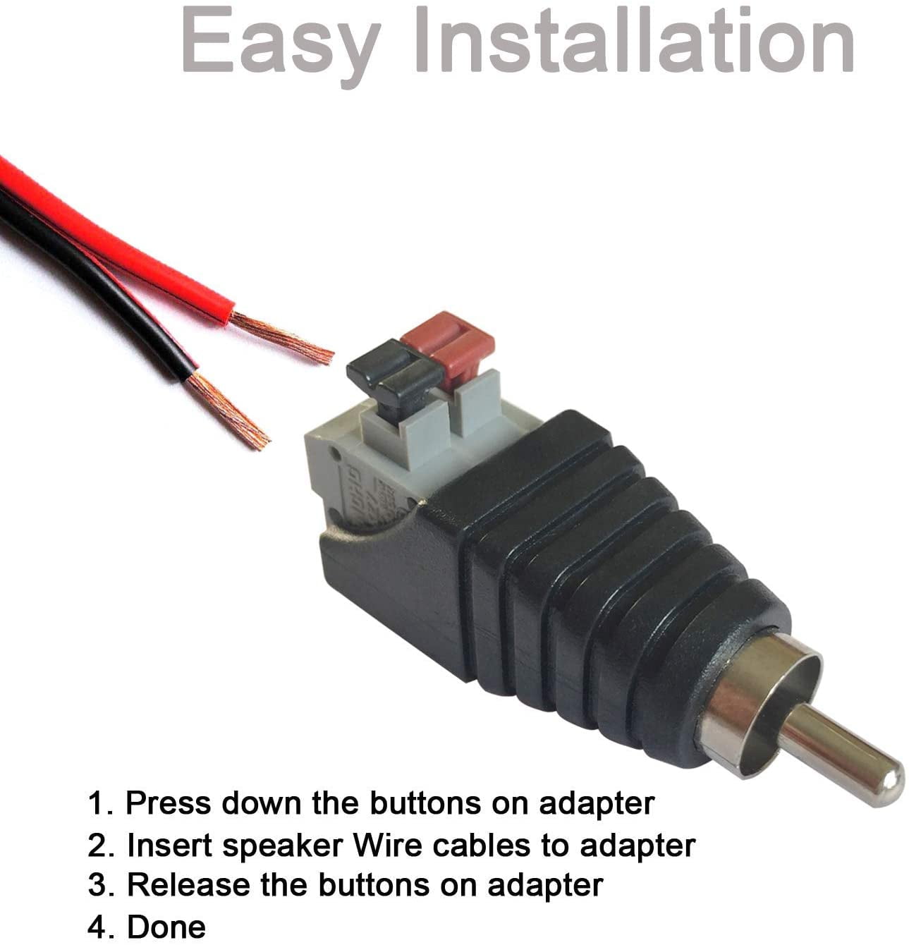 speaker wire to headphone jack adaptor
