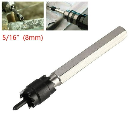 Spot Drill Spot Weld Drill Bit Stainless Metal Hole Drilling 5/16\"(8Mm) Power Tools Drill Bit Ouble Side Carbide Tip Fangkenuo