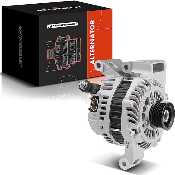 A-Premium Alternator Compatible with Mazda 5 2008-2010 L4 2.3L, 110A 12V 6-Groove Pulley Clockwise, Replace# A3TJ1091, LFB6-18-300
