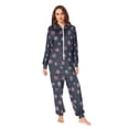 thumbnail image 2 of FORMRS Onesies Pajama for Adults Unisex Hoodie Winter Jumpsuit One Piece Sleepwear, Sizes S-2XL, Red Fireworks Pattern, 2 of 7