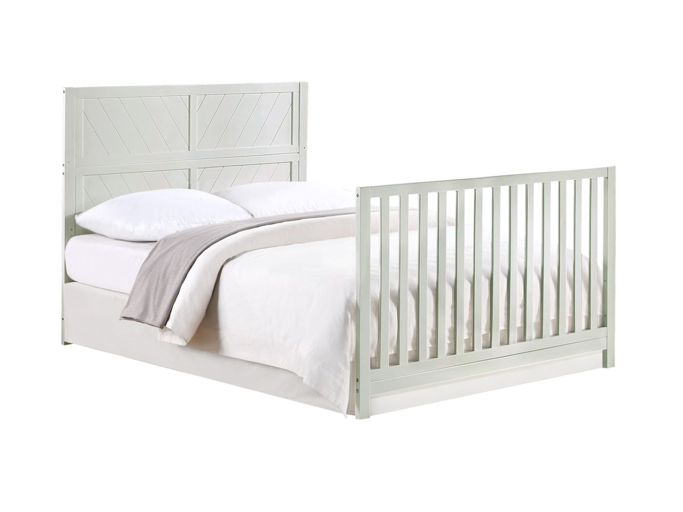 Ti Amo Shiloh 4-in-1 Convertible Baby Crib, Misty Grey