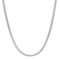 thumbnail image 2 of 3mm Solid .925 Sterling Silver Round Snake Choker Chain Necklace, 16 inches, 2 of 7